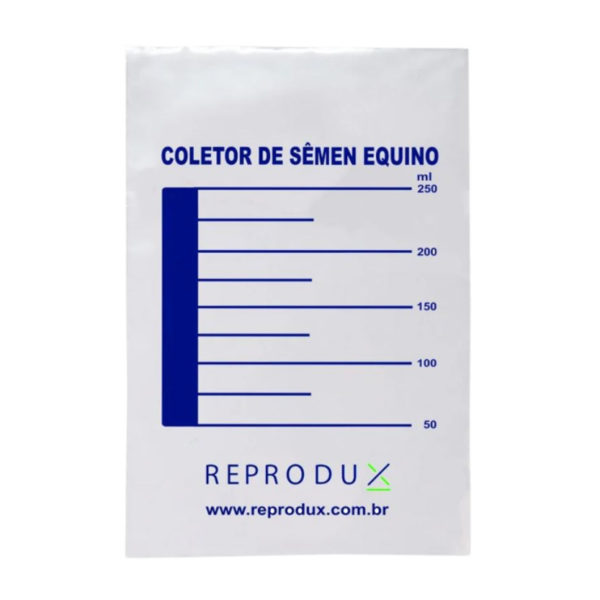 Funda para envase colector semen equino | Facilita y agiliza la manipulación y procesamiento del semen equino | Marca: Reprodux | Paquete con 50 unds