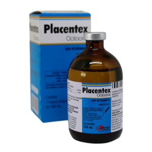 Placentex | Oxitocina sintética que estimula la expulsión de la placenta y la secreción de leche | Marca: Tecnopec | Presentación: Frasco de 100 mL