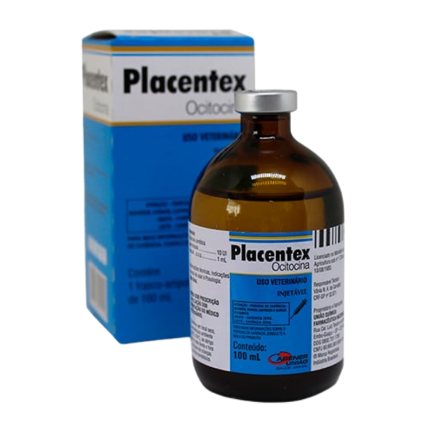 Placentex | Oxitocina sintética que estimula la expulsión de la placenta y la secreción de leche | Marca: Tecnopec | Presentación: Frasco de 100 mL