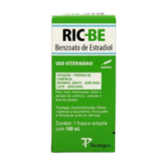 RIC-BE | Benzoato de Estradiol, para inducción y sincronización de celo | Marca: Tecnopec | Frasco ampolla de 100 ml