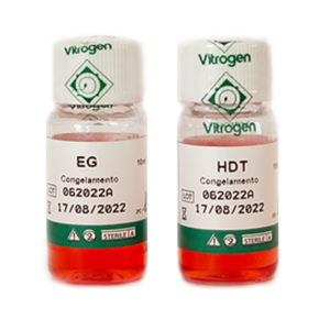 DT Freezing HDT + DT Freezing EG | Medios para congelación de embriones in vitro | Marca: Vitrogen | Presentación: 2 frascos de 10 mL c/u